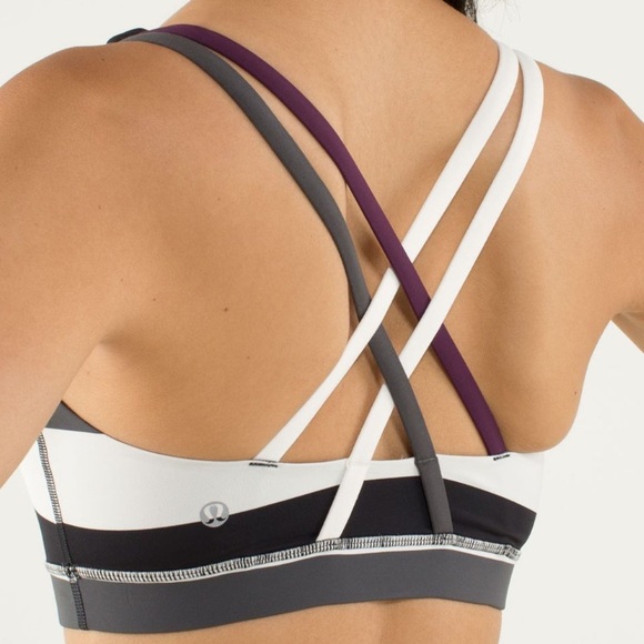 Lululemon Energy Bra
Pow Stripe Angel Wing / Soot Light / Plum - Picture 1 of 7